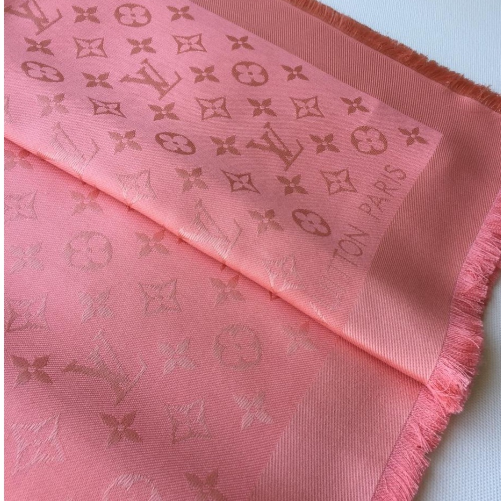 Louis Vuitton pink scarf wrap summer